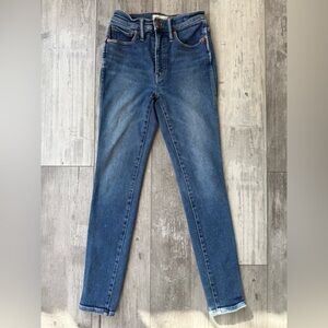 Madewell 10” High-Rise Skinny Jeans Women’s Size 25 Medium Wash Stretch Denim